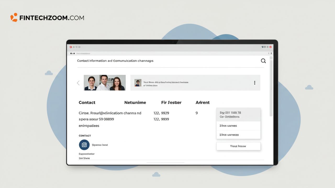 FintechZoom.com Contact