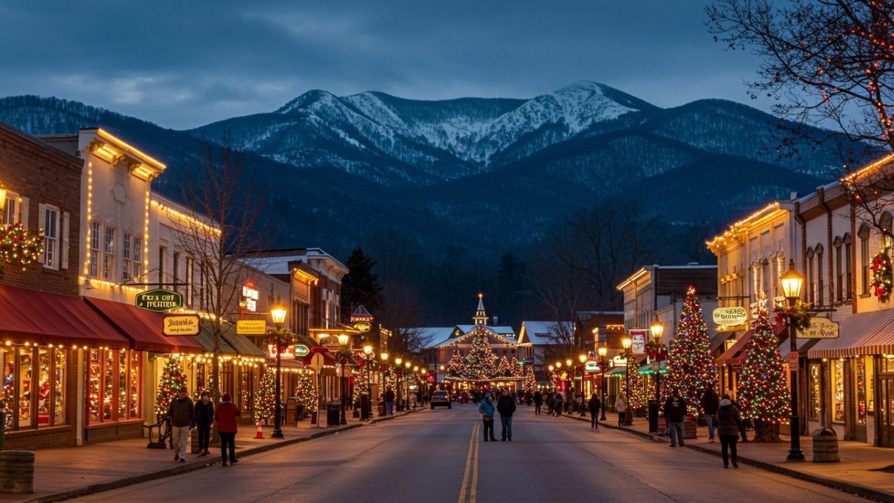 Pigeon Forge Tennessee at Christmas