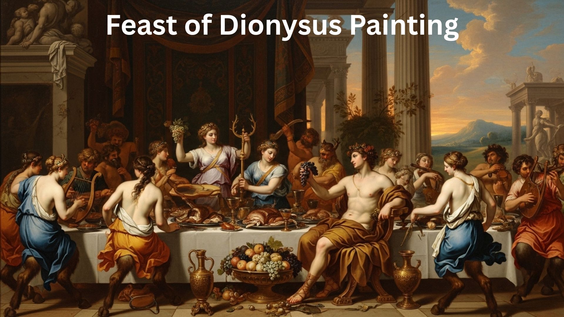Feast of Dionysus Painting
