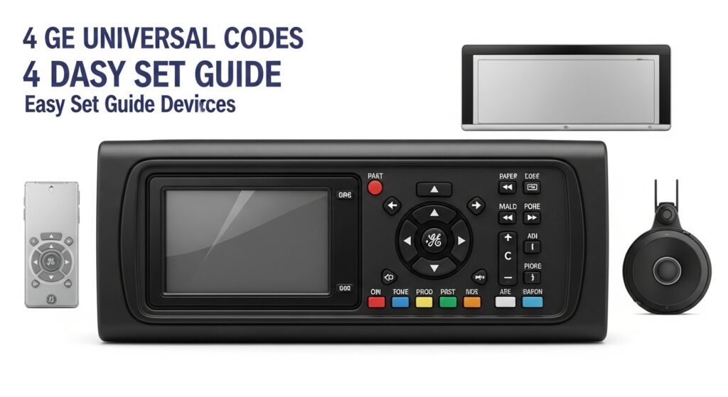 Ge Remote Programming 4 Digit GE Universal Remote Codes: Easy Setup Guide for All Devices ...