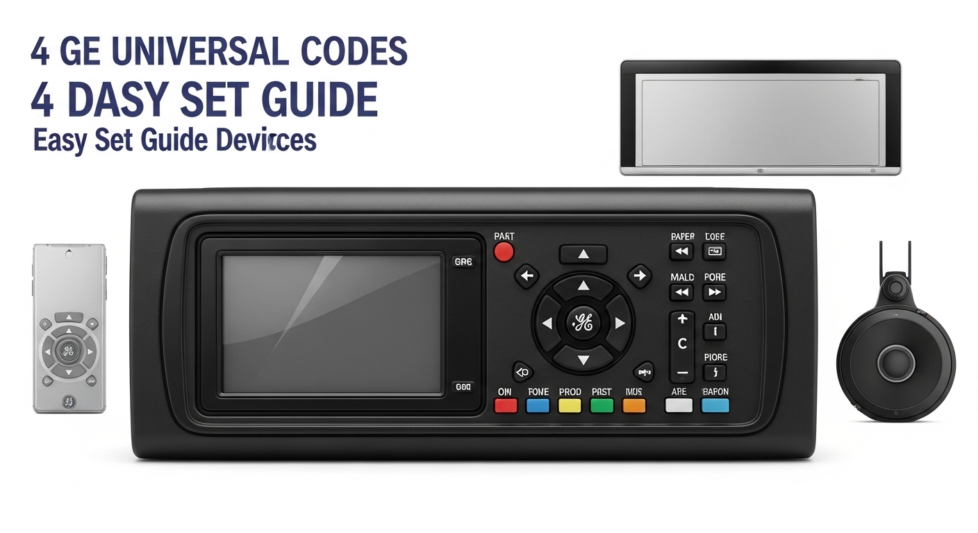 4 Digit GE Universal Remote Codes