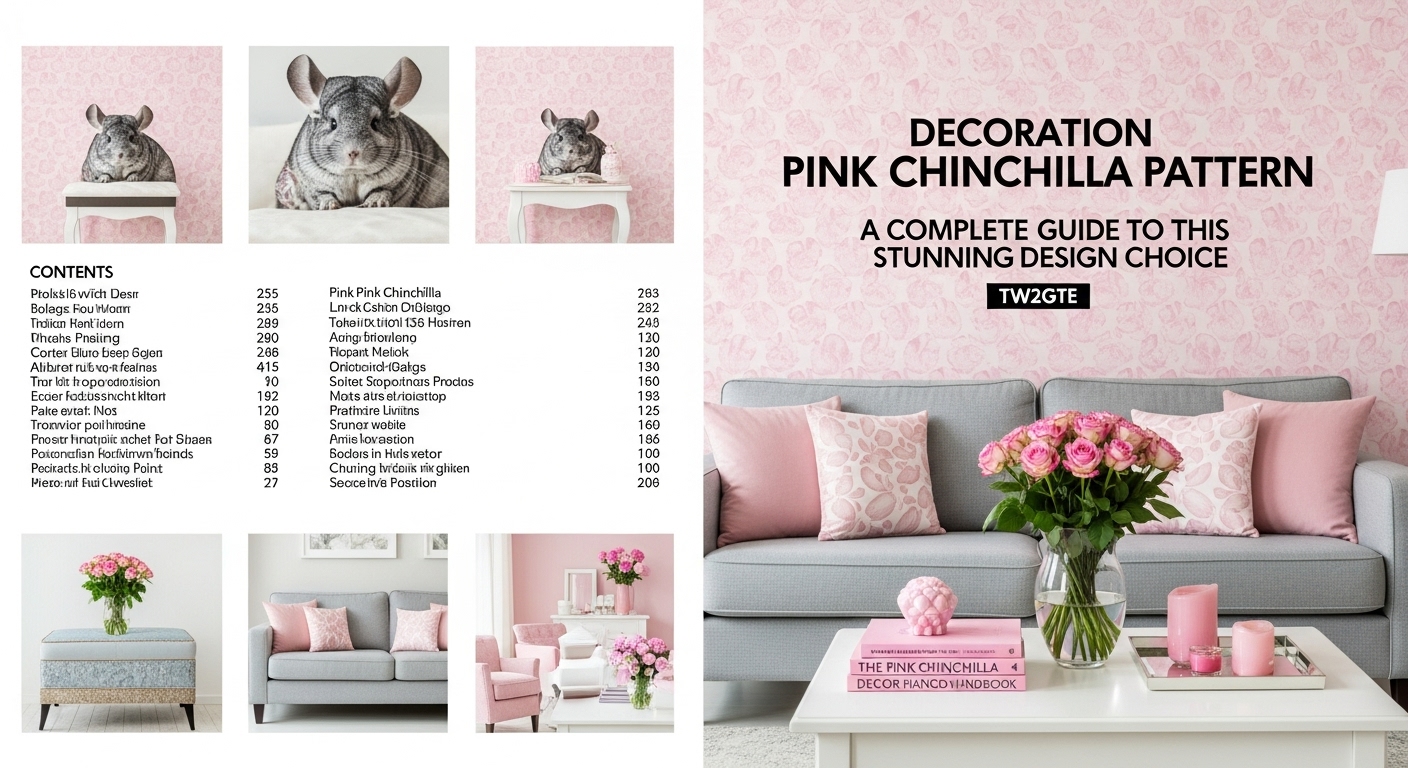 Decoration Pink Chinchilla Pattern TW2GTE