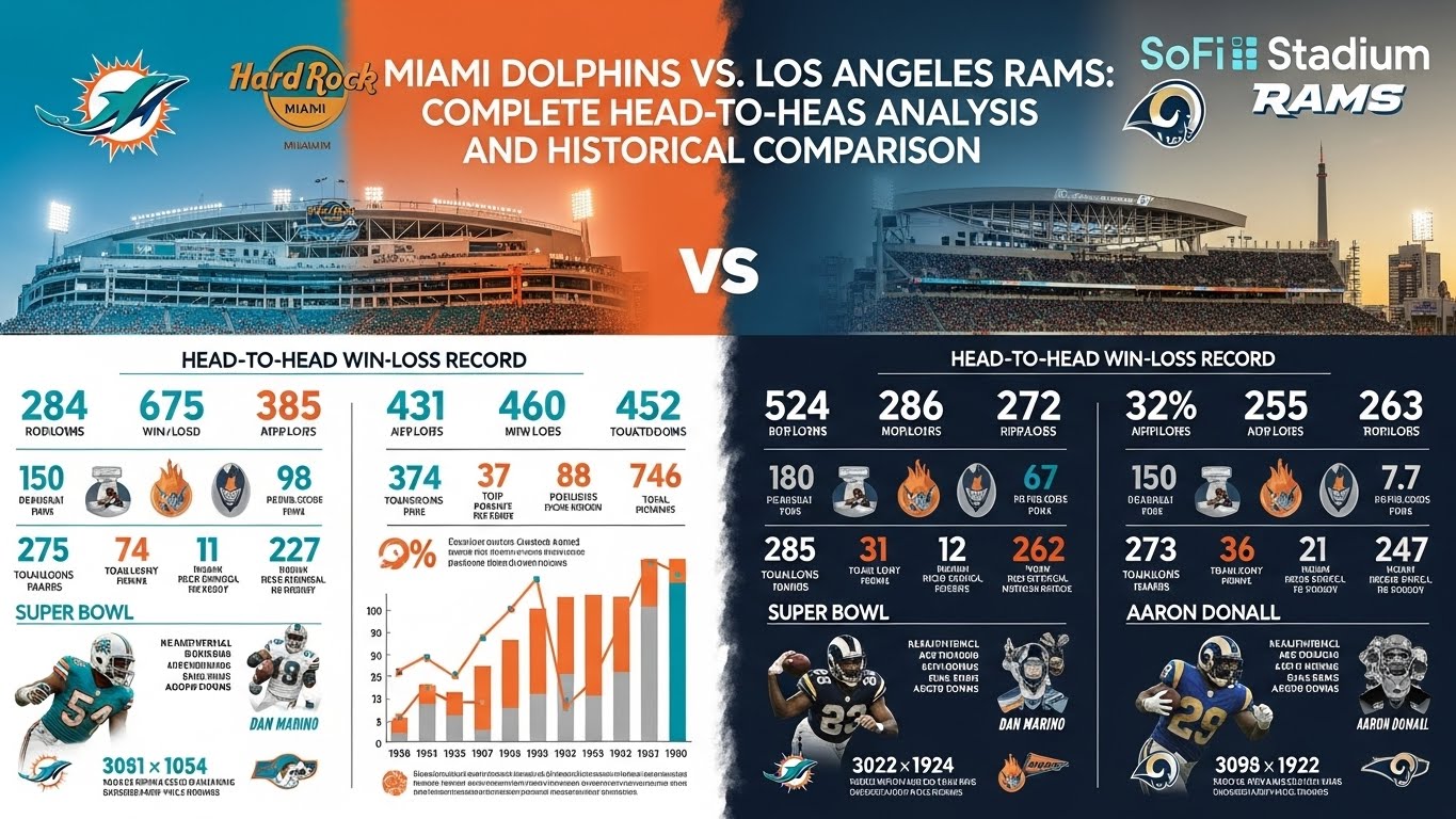 Miami Dolphins vs Los Angeles Rams Stats