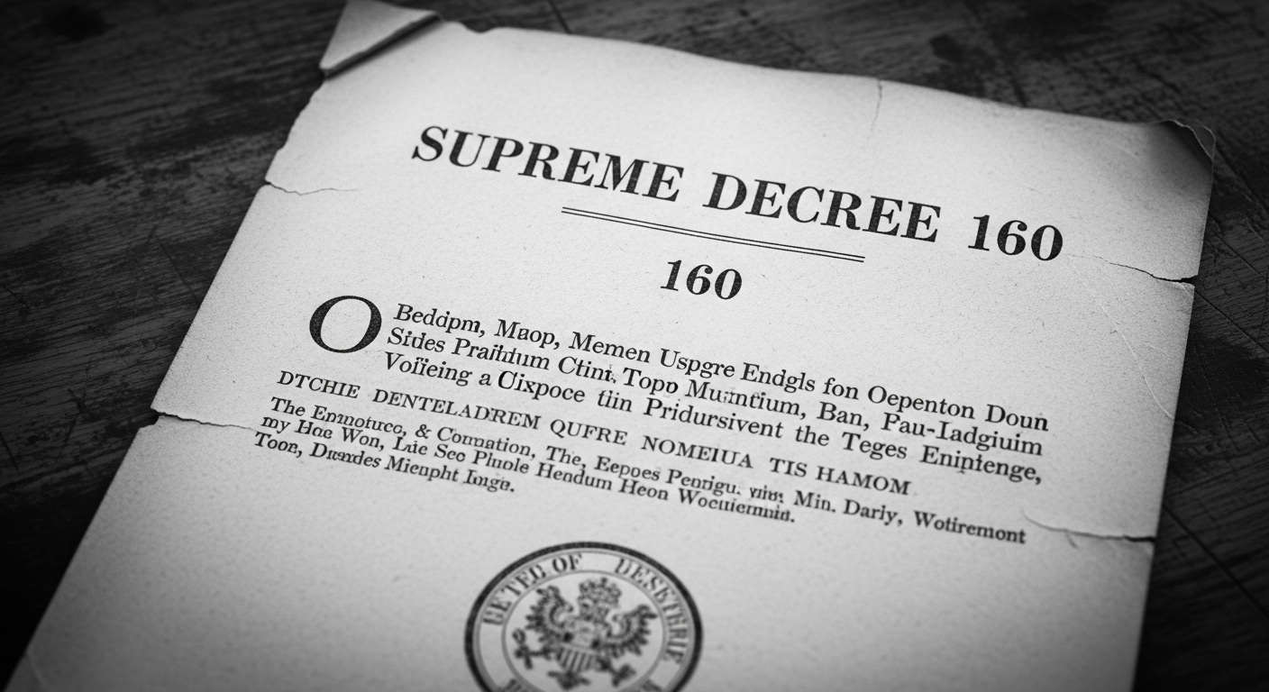 Decreto Supremo 160