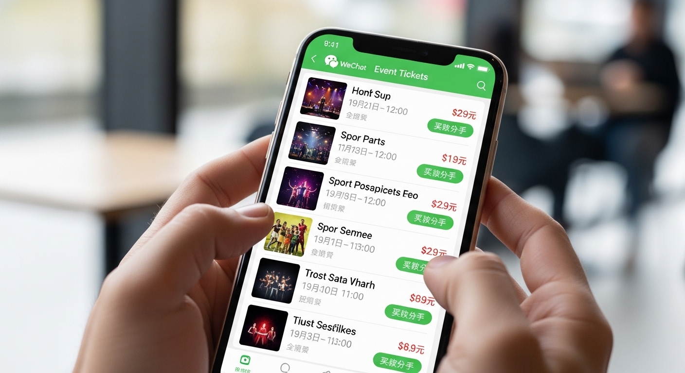 WeChat Mini Program Ticketing Events