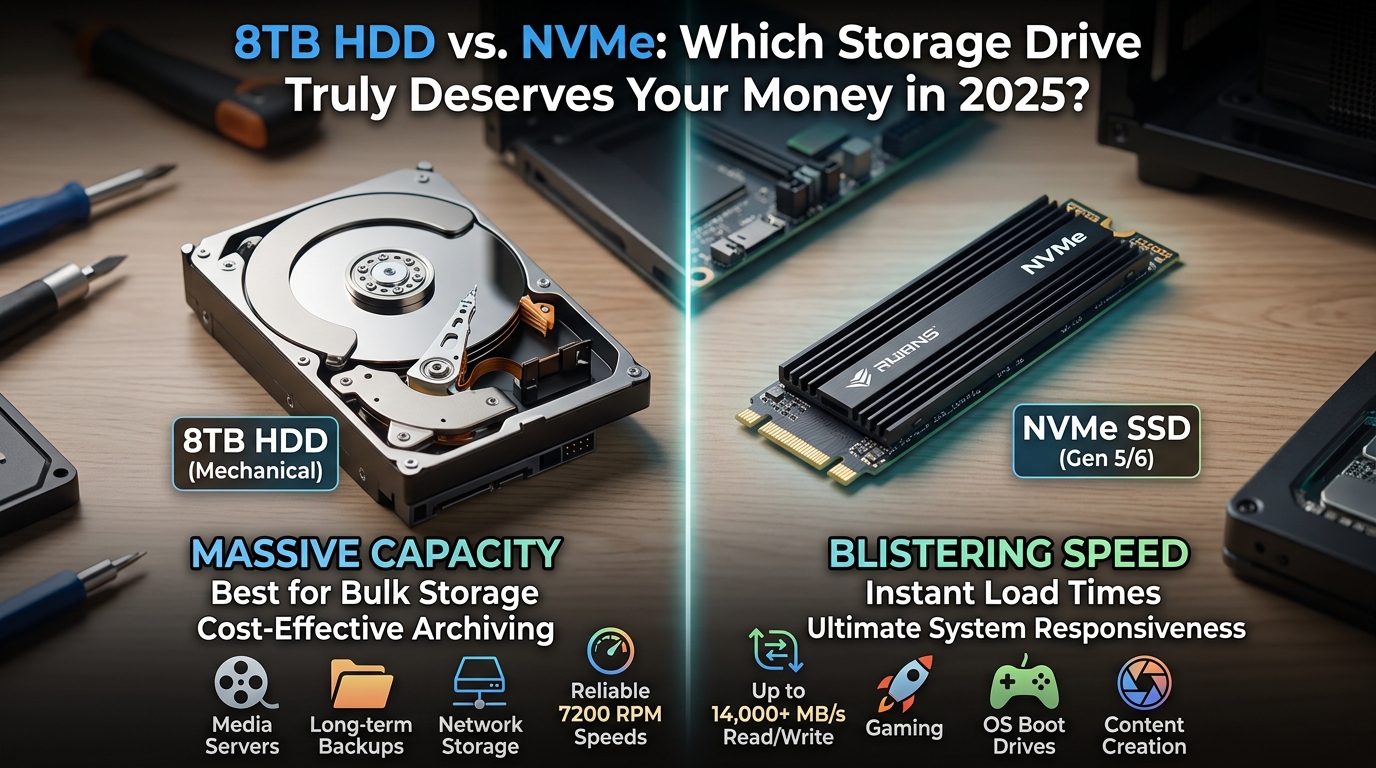 8TB HDD vs. NVMe